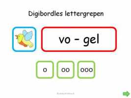 Digibord - Lettergrepen