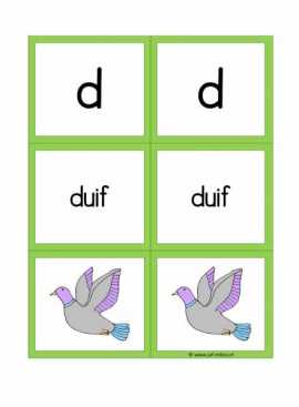 Werkblad vogels - Themawoorden