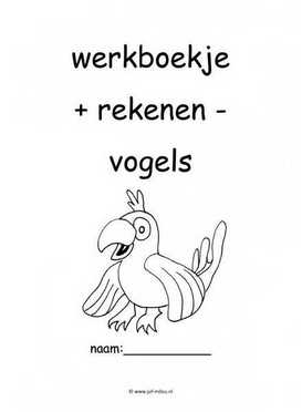 Werkboekje rekenen vogels 2