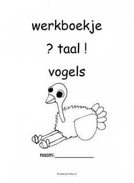 Werkboekje taal vogels 1