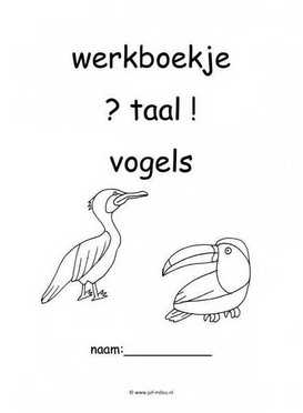 Werkboekje taal vogels 2