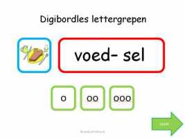 Digibord - Lettergrepen