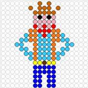 Kralenplank Cowboy 1