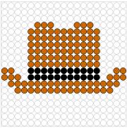 Kralenplank Cowboyhoed