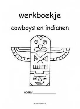 Werkboekje cowboys en indianen 1