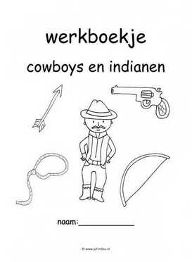 Werkboekje cowboys en indianen 2
