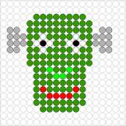 Kralenplank Frankenstein 1