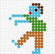 Kralenplank Zombie 1