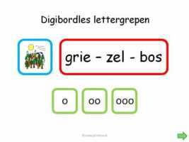 Digibord - Lettergrepen