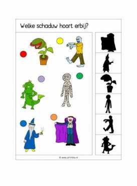 Knijpkaarten Welke schaduw hoort erbij