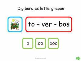 Digibord - Lettergrepen