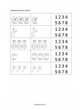Werkblad heksen en tovenaars - Erbij sommen