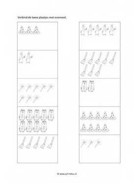 Werkblad heksen en tovenaars - Evenveel 4