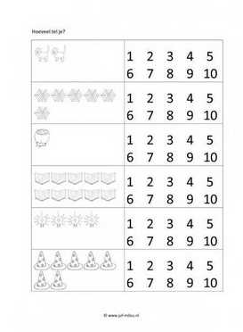 Werkblad heksen en tovenaars - Tellen 1