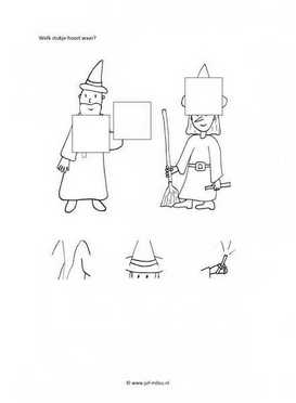 Werkblad heksen en tovenaars - Visuele waarneming