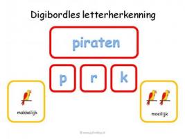 Digibord - Letterherkenning