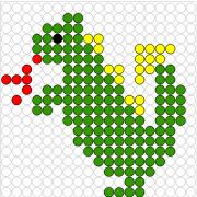 Kralenplank Draak 1