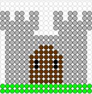 Kralenplank Kasteel 1