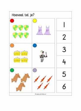 Knijpkaarten Hoeveel tel je 1