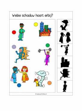 Knijpkaarten Welke schaduw hoort erbij