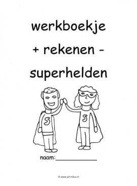 Werkboekje superhelden rekenen 2