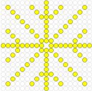 Kralenplank Kerstster