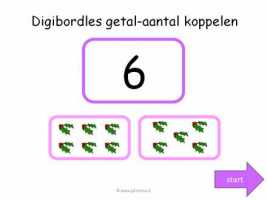 Digibord - Getal aantal koppelen tm 10