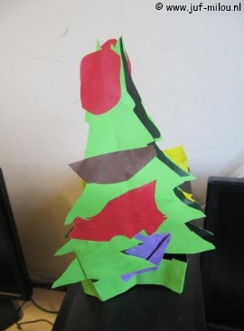 Knutselen Kerstboom met doosje