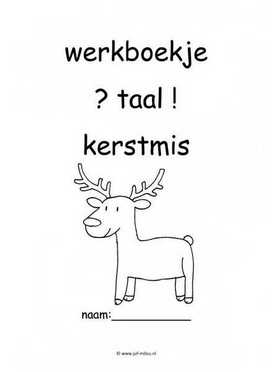 Werkboekje taal kerstmis 1