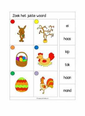 Knijpkaarten Zoek het juiste woord