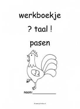 Werkboekje taal pasen 2