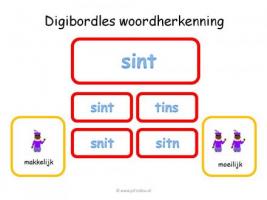 Digibord - Woordherkenning