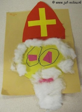 Knutselen Sinterklaas gezicht