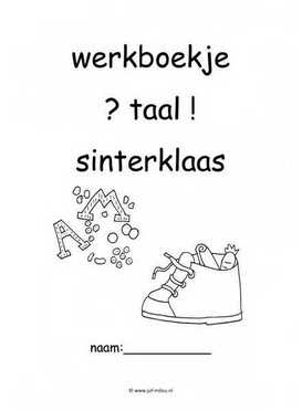 Werkboekje taal sinterklaas 2