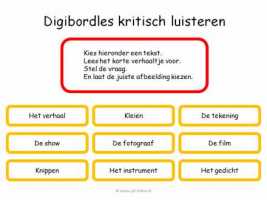 Digibord - Kritisch luisteren