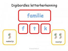 Digibord - Letterherkenning