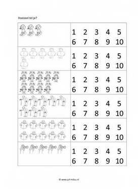 Werkblad familie - Tellen 1