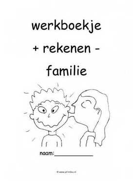 Werkboekje rekenen familie 2