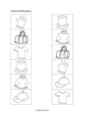 Werkblad kleding - Dezelfde 1