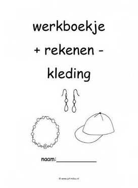 Werkboekje rekenen kleding 2