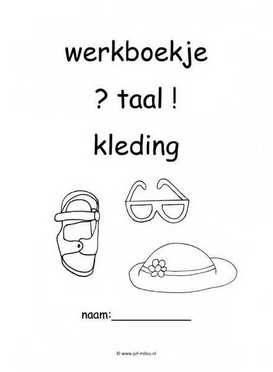 Werkboekje taal kleding 1