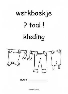 Werkboekje taal kleding 2