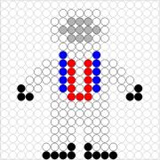 Kralenplank Astronaut2
