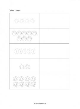 Werkblad ruimte - 1 meer