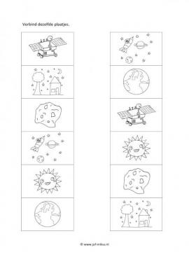 Werkblad ruimte - Dezelfde 1