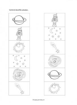 Werkblad ruimte - Dezelfde 2