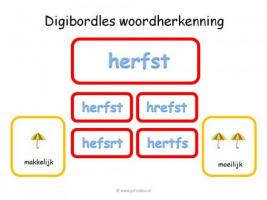 Digibord - Woordherkenning