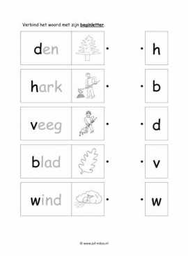 Werkblad herfst - Beginletter makkelijk 3