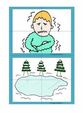 Werkblad winter - Puzzel