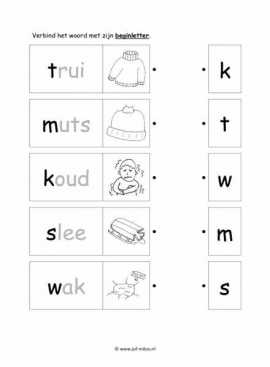 Werkblad winter - Beginletter makkelijk 3